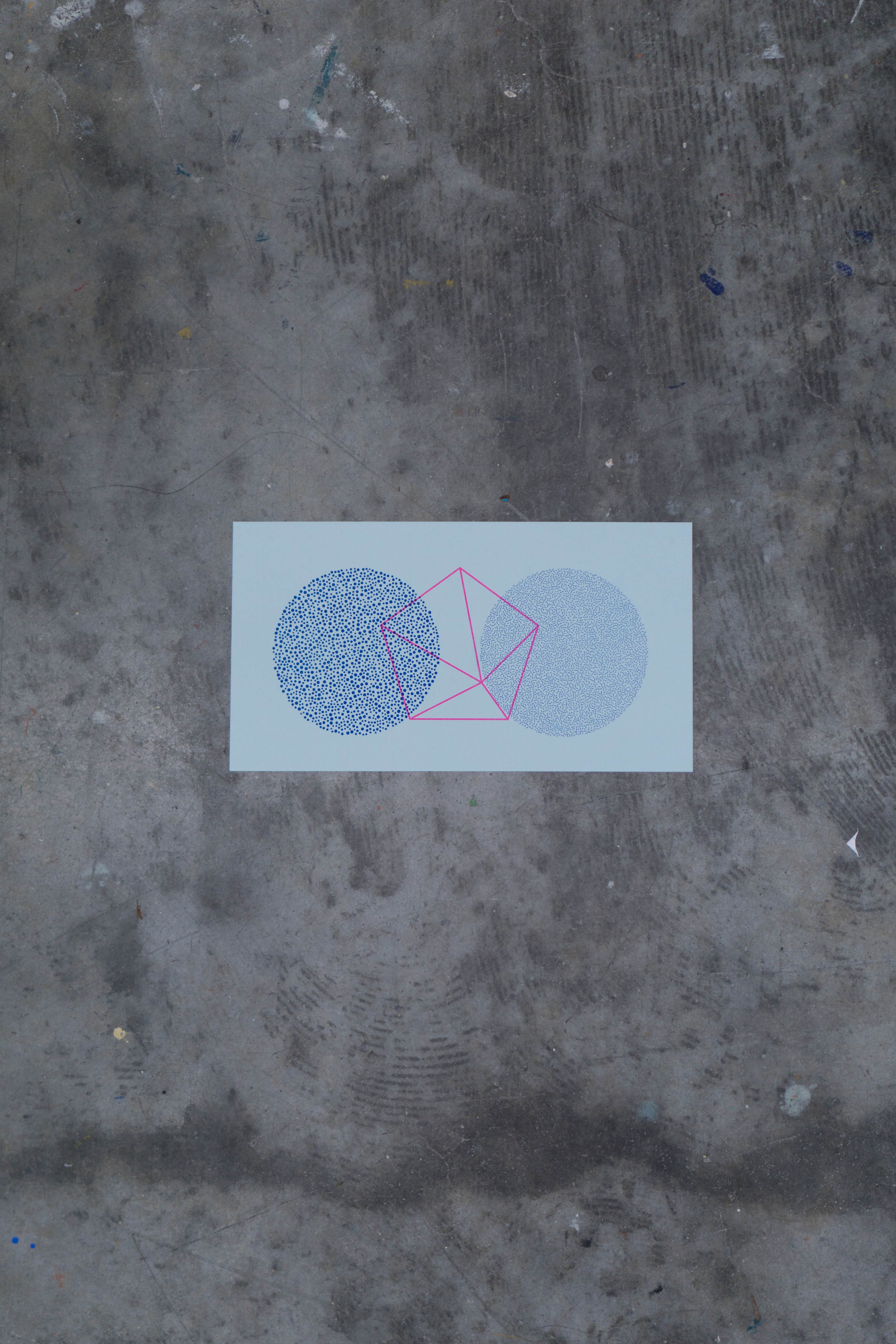 A printed piece of generative art