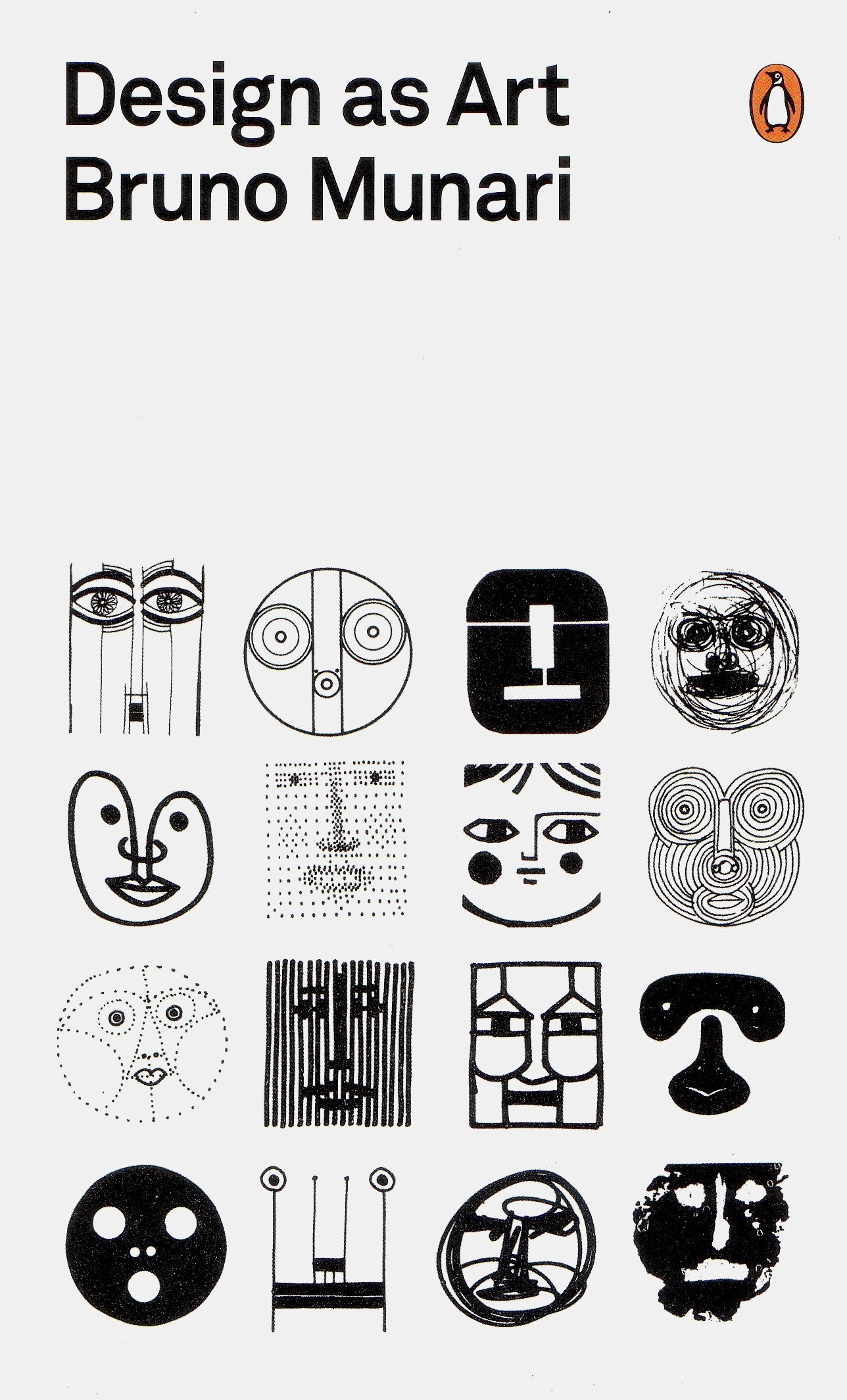 The book cover for “Design as Art” by Bruno Munari