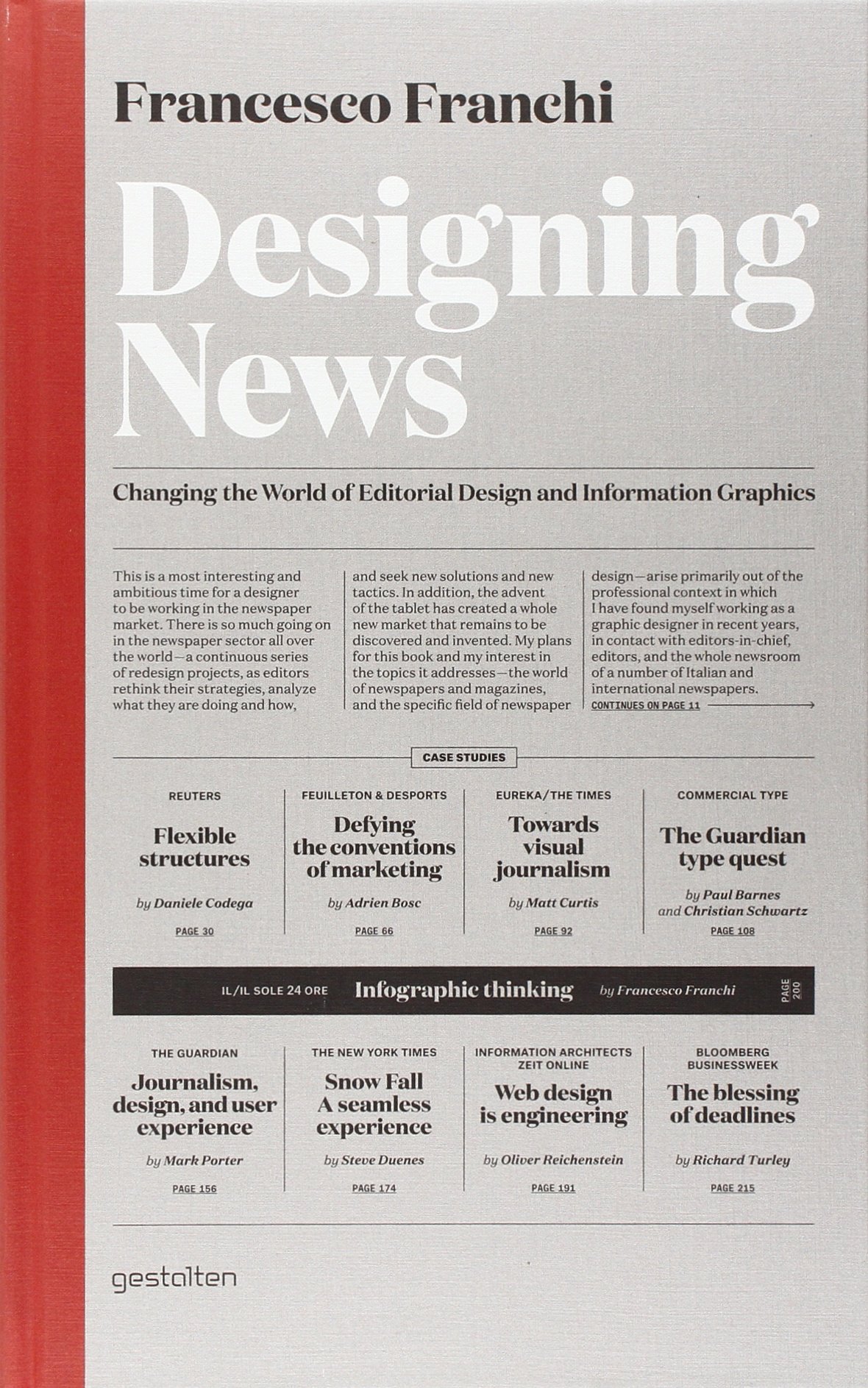 The book cover for “Designing News” by Francesco Franchi