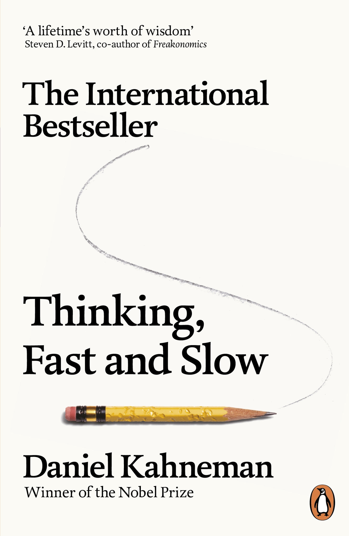 The book cover for “Thinking, Fast and Slow” by Daniel Kahneman